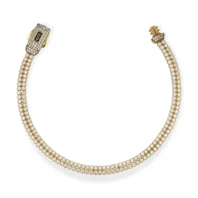 14K Yellow gold tennis bracelet monaco-321200