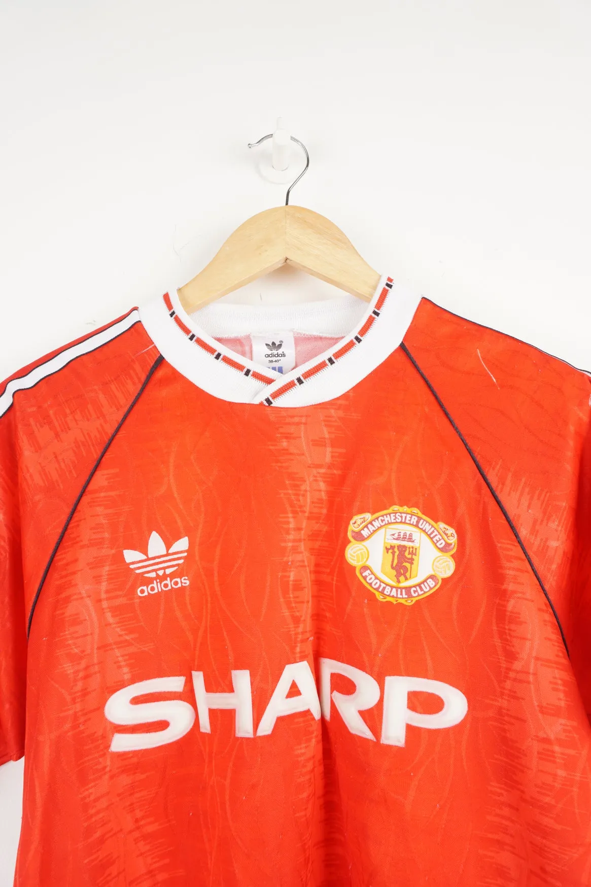 1990-91 Manchester United Home Football Shirt