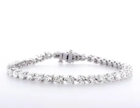 3 Prong Tennis Diamond Bracelet (7.25Ctw)