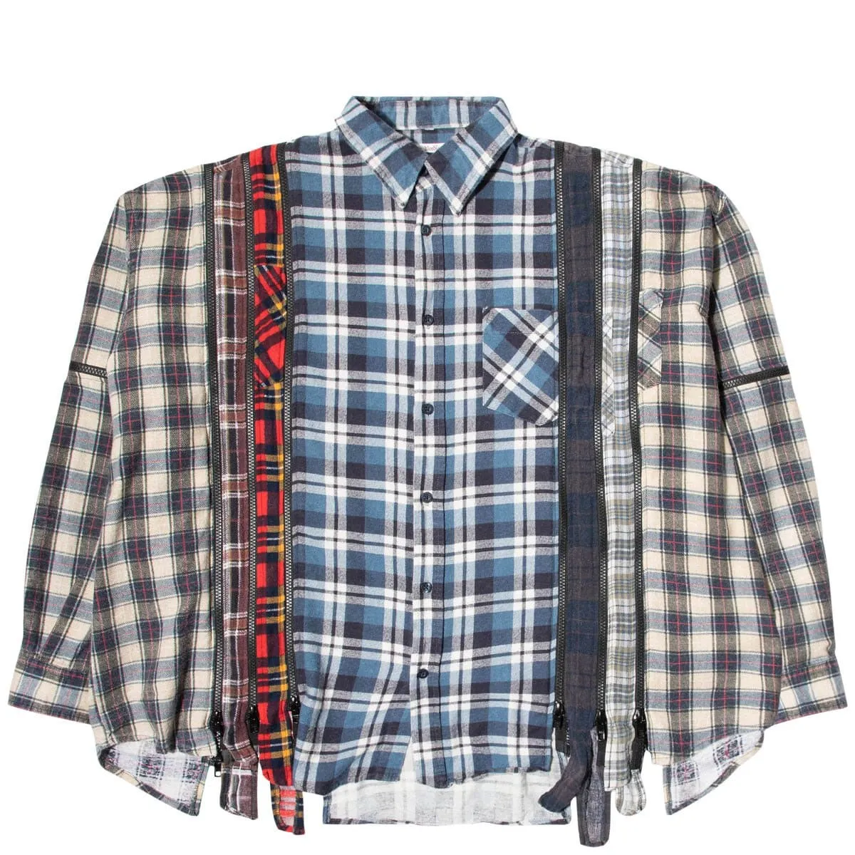 7 CUTS ZIPPED WIDE FLANNEL SHIRT SS21 15 Assorted