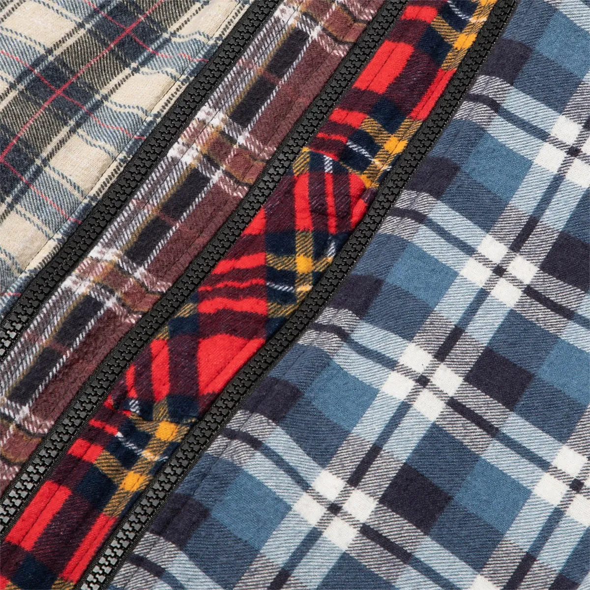 7 CUTS ZIPPED WIDE FLANNEL SHIRT SS21 15 Assorted