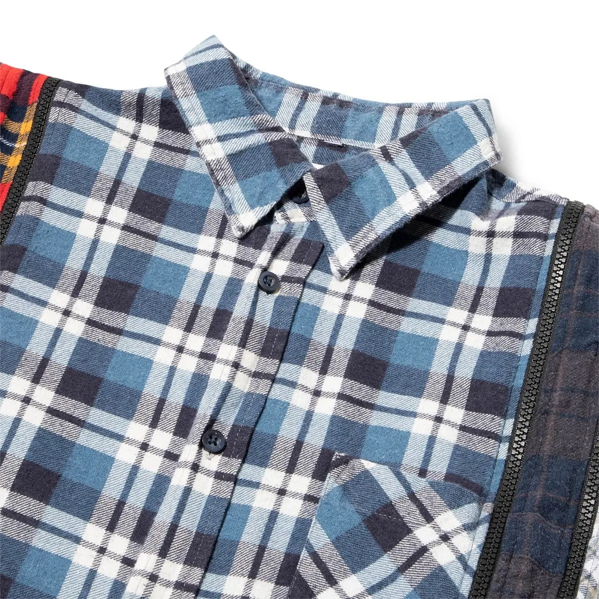 7 CUTS ZIPPED WIDE FLANNEL SHIRT SS21 15 Assorted