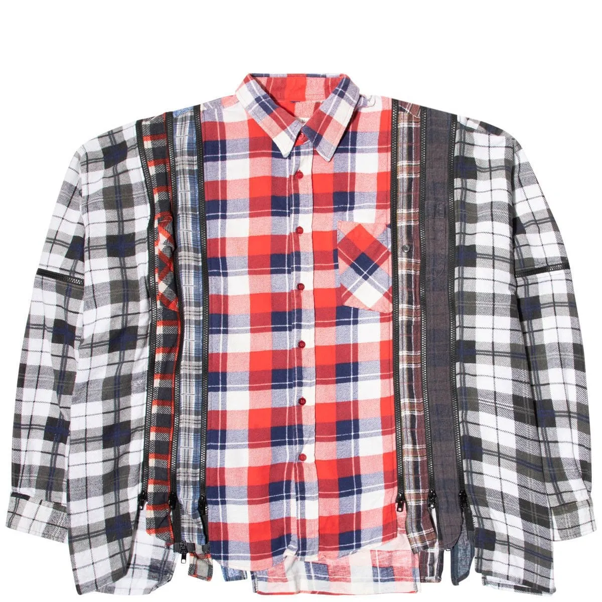 7 CUTS ZIPPED WIDE FLANNEL SHIRT SS21 26 Assorted