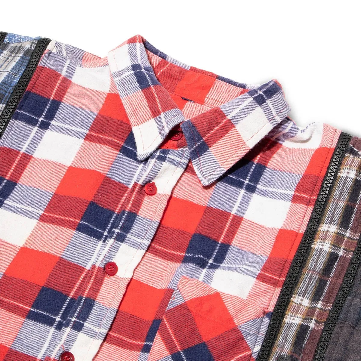 7 CUTS ZIPPED WIDE FLANNEL SHIRT SS21 26 Assorted