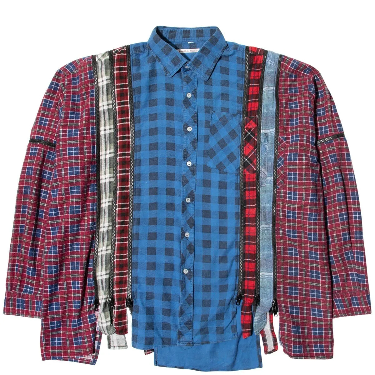 7 CUTS ZIPPED WIDE FLANNEL SHIRT SS21 28 Assorted