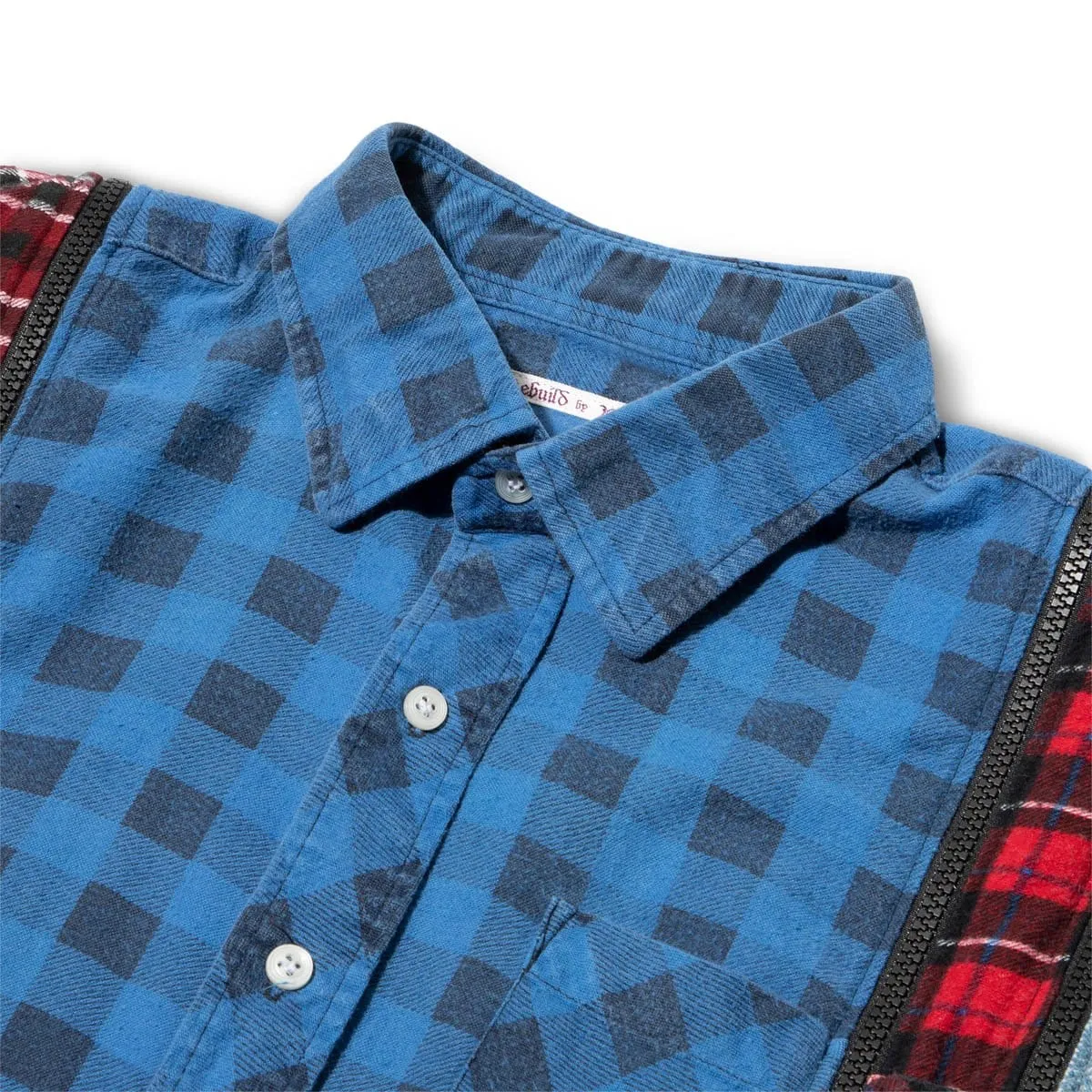 7 CUTS ZIPPED WIDE FLANNEL SHIRT SS21 28 Assorted