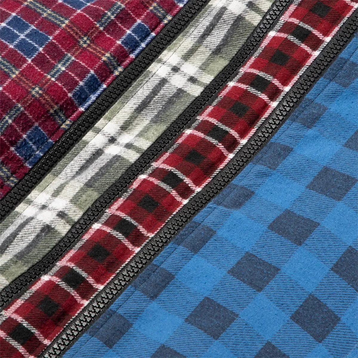 7 CUTS ZIPPED WIDE FLANNEL SHIRT SS21 28 Assorted