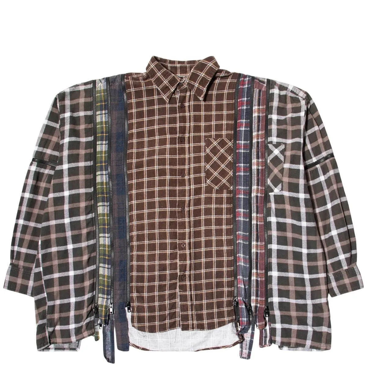 7 CUTS ZIPPED WIDE FLANNEL SHIRT SS21 5 Assorted