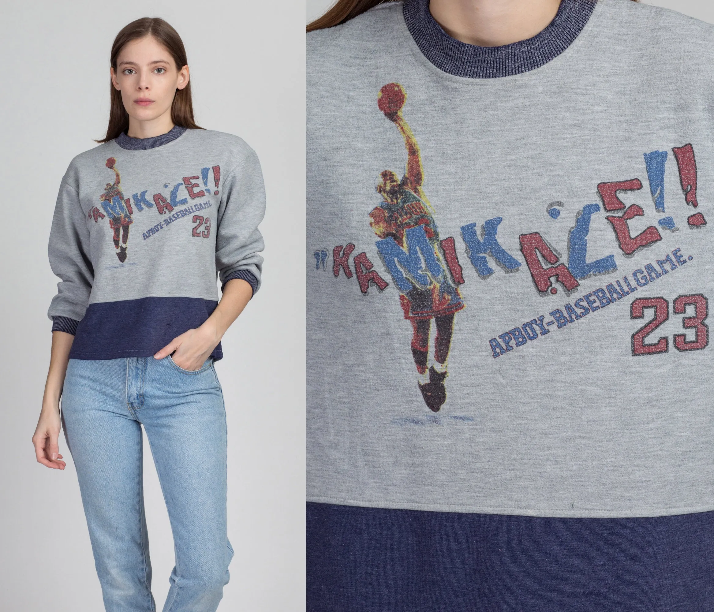 90s Kamikaze Basketball Sweatshirt - Medium