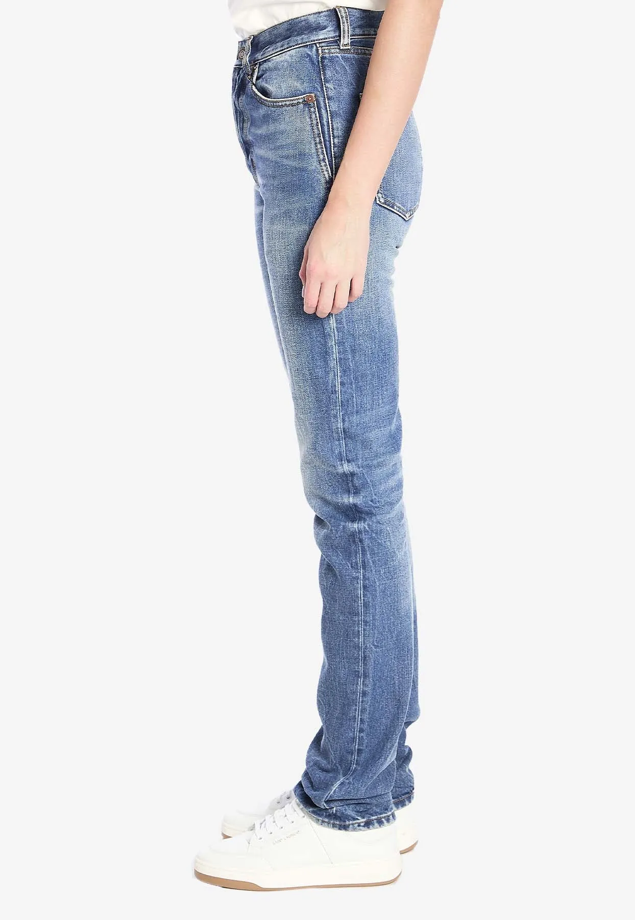 90s Logo-Patch Slim Jeans