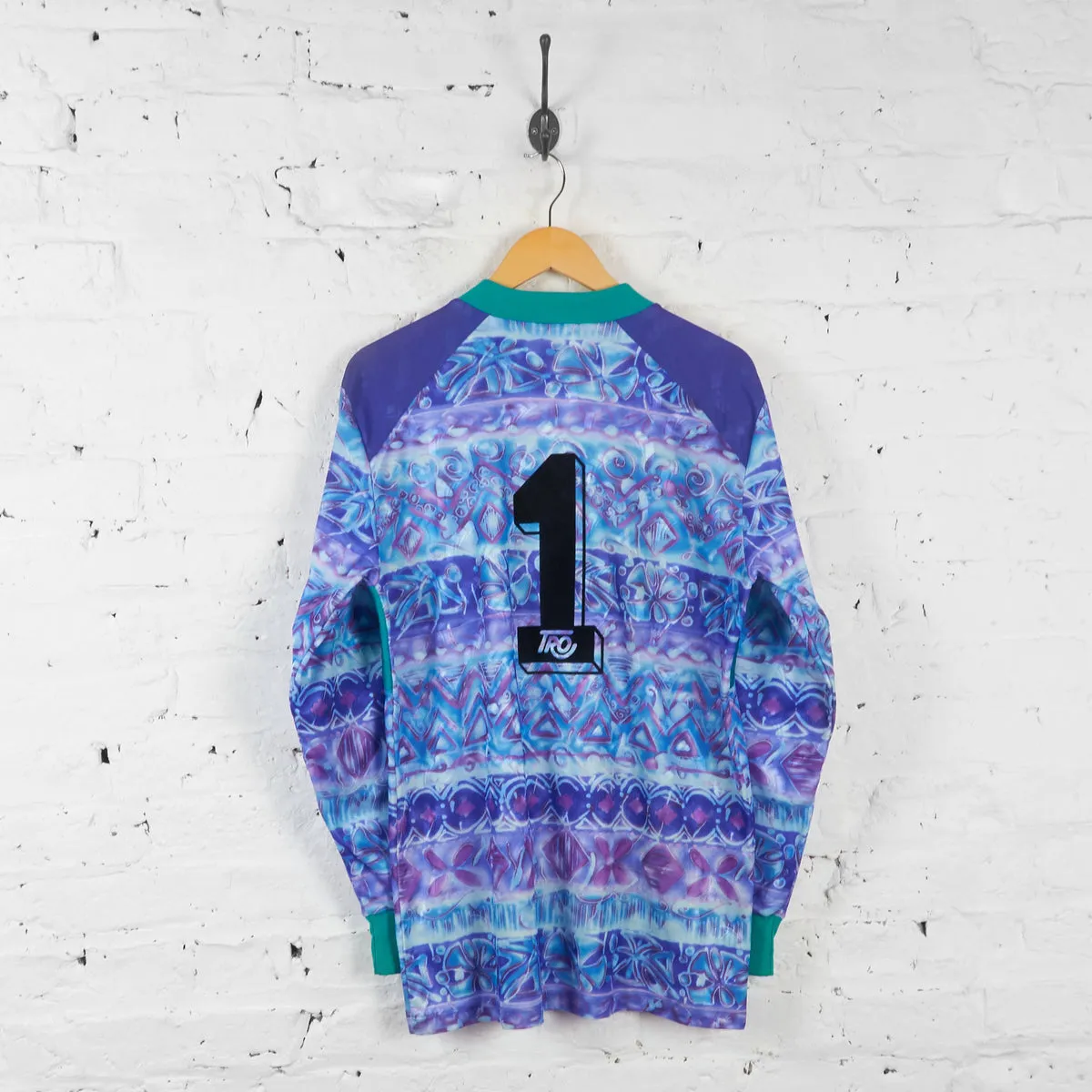 90s Pattern Football Goalkeeper Shirt - Purple - XL