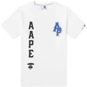 AAPE Street Baseball Moon Face T-ShirtWhite