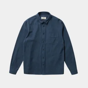 About Companions Simon Shirt Eco Ocean Blue Flannel