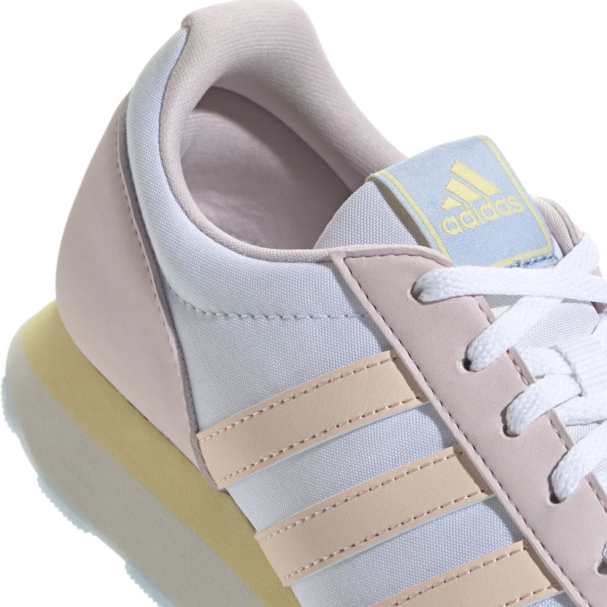 adidas Run 60s 3.0 Trainers - Womens - White/Wonder Quartz/Blue Dawn