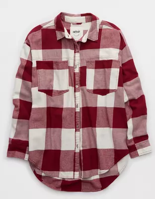 Aerie Anytime Fave Flannel Shirt-