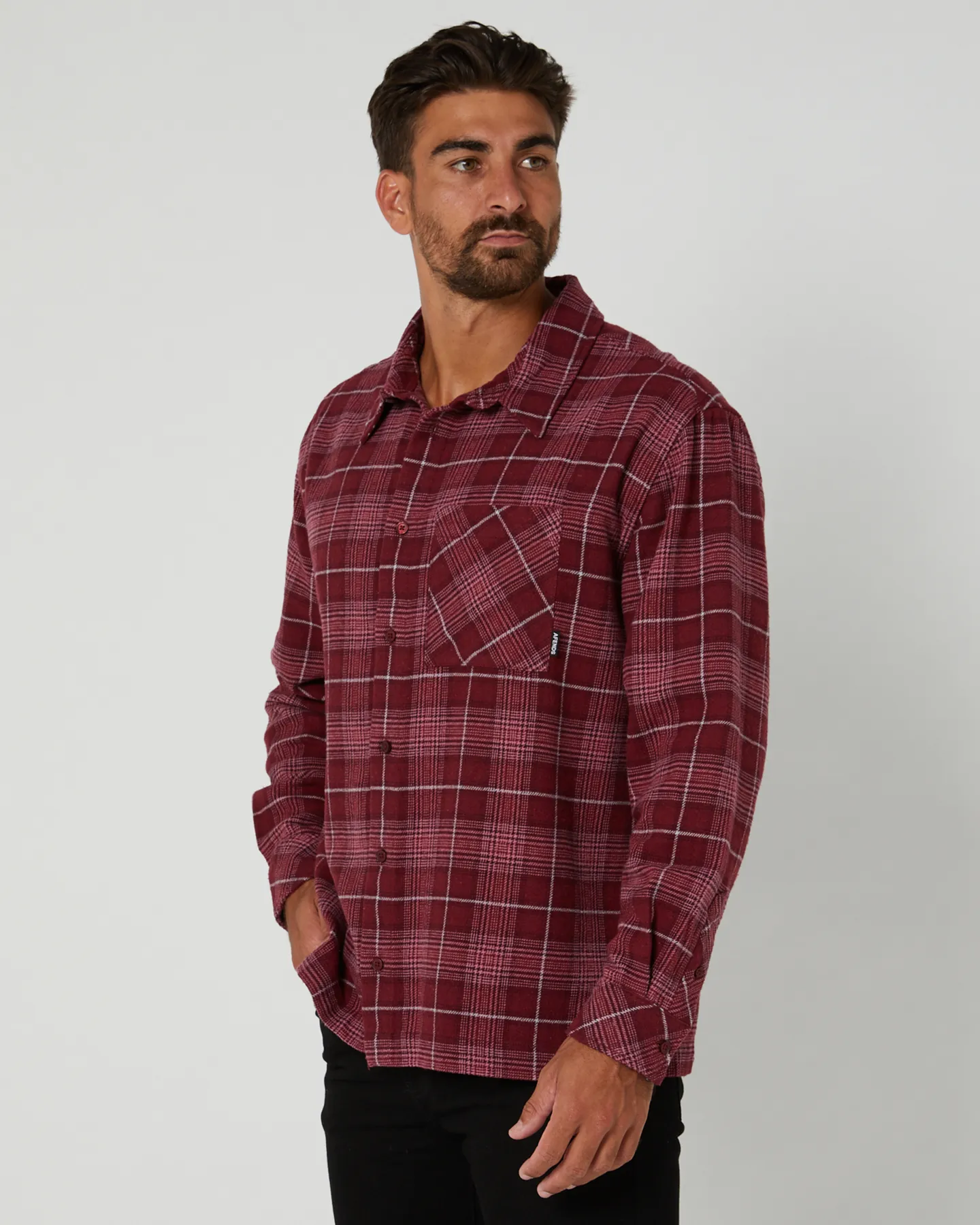 Afends Questions Recycled Flannel Shirt - Port | SurfStitch