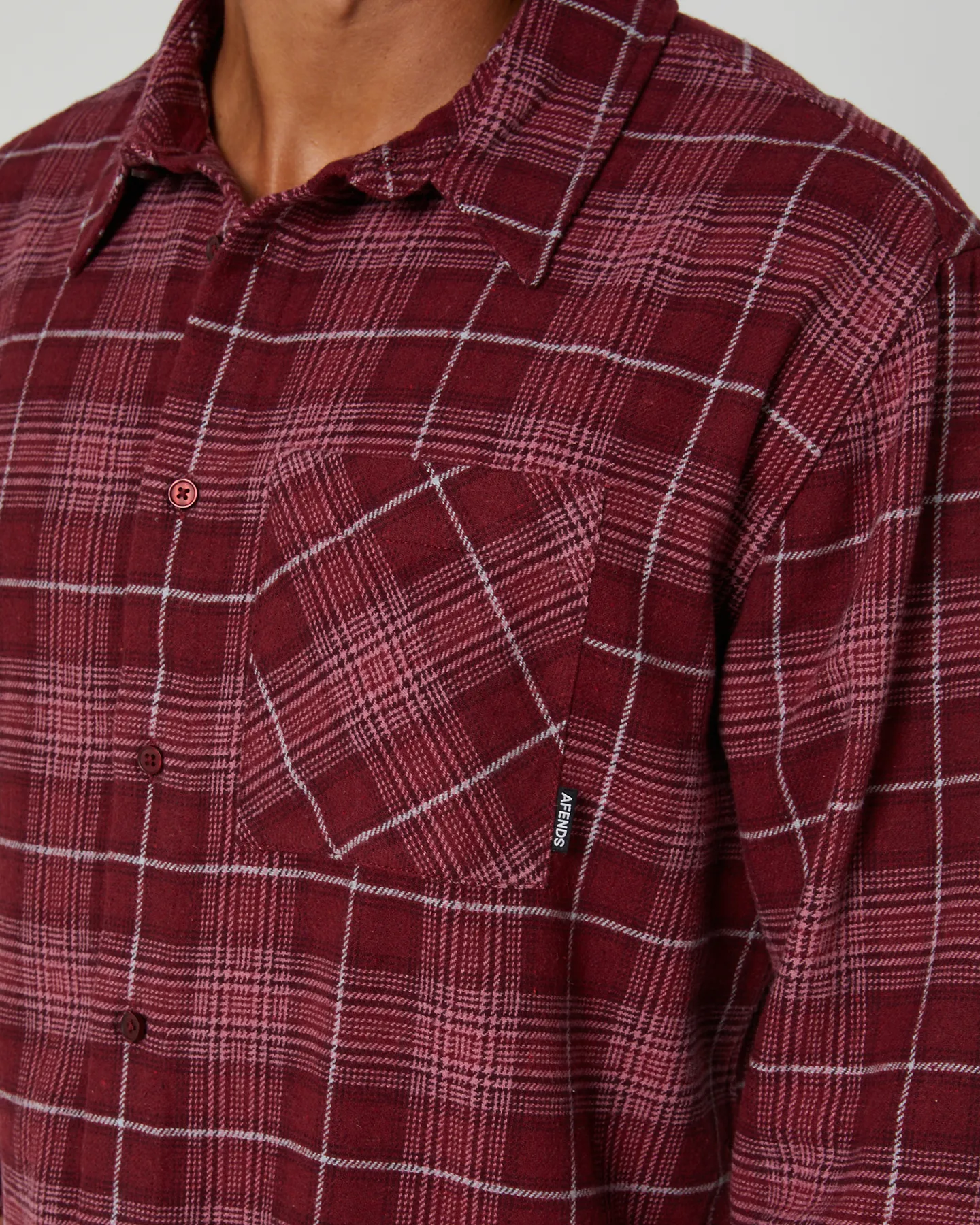 Afends Questions Recycled Flannel Shirt - Port | SurfStitch