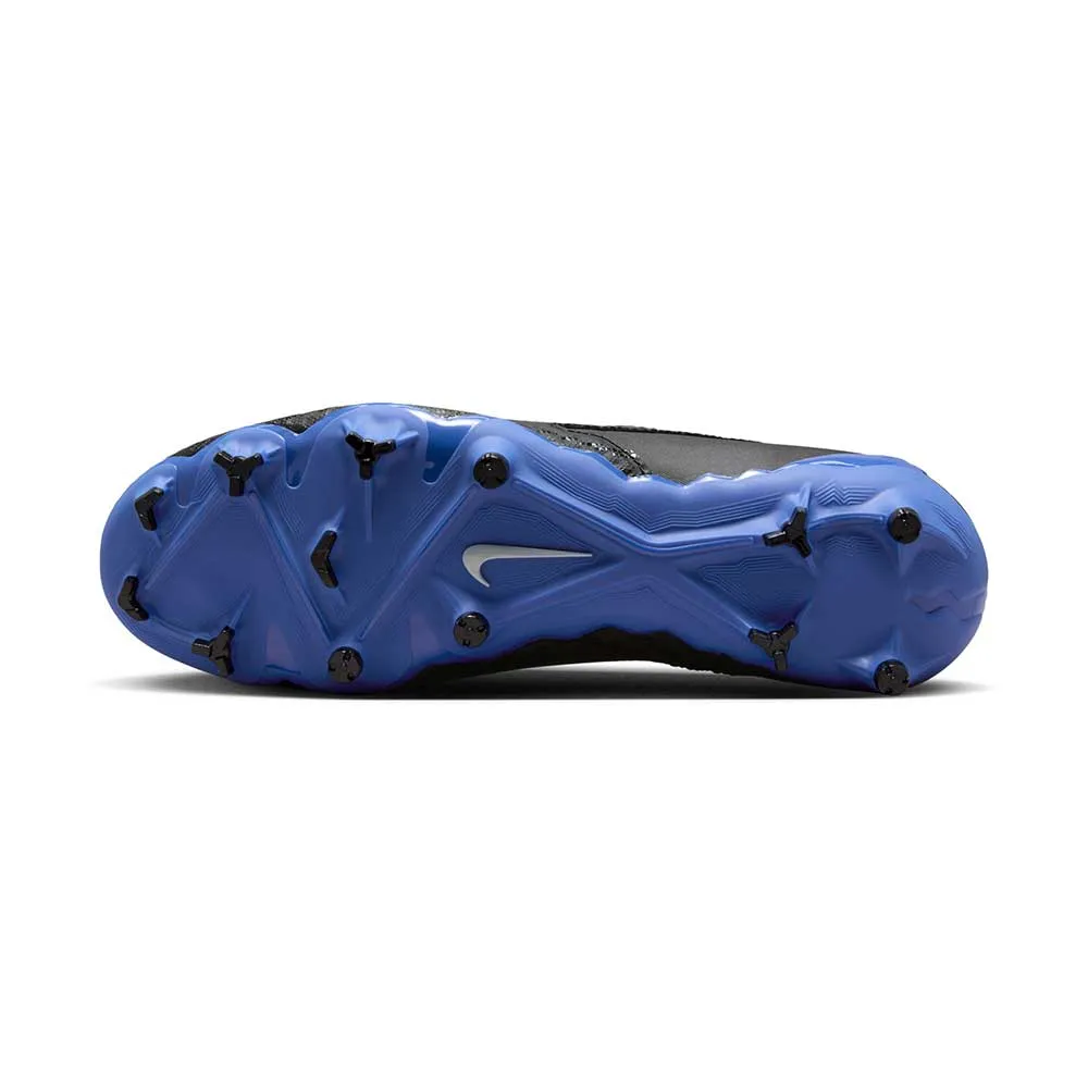 All Gender Nike Phantom GX Academy Dynamic Fit MG Soccer Cleat - Black/Chrome-Hyper Royal- Regular (D)