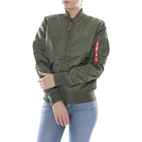 Alpha Industries Womens Ma-1 Vf 59 Sage Green Jacket