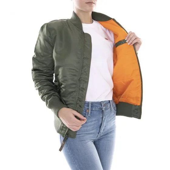 Alpha Industries Womens Ma-1 Vf 59 Sage Green Jacket