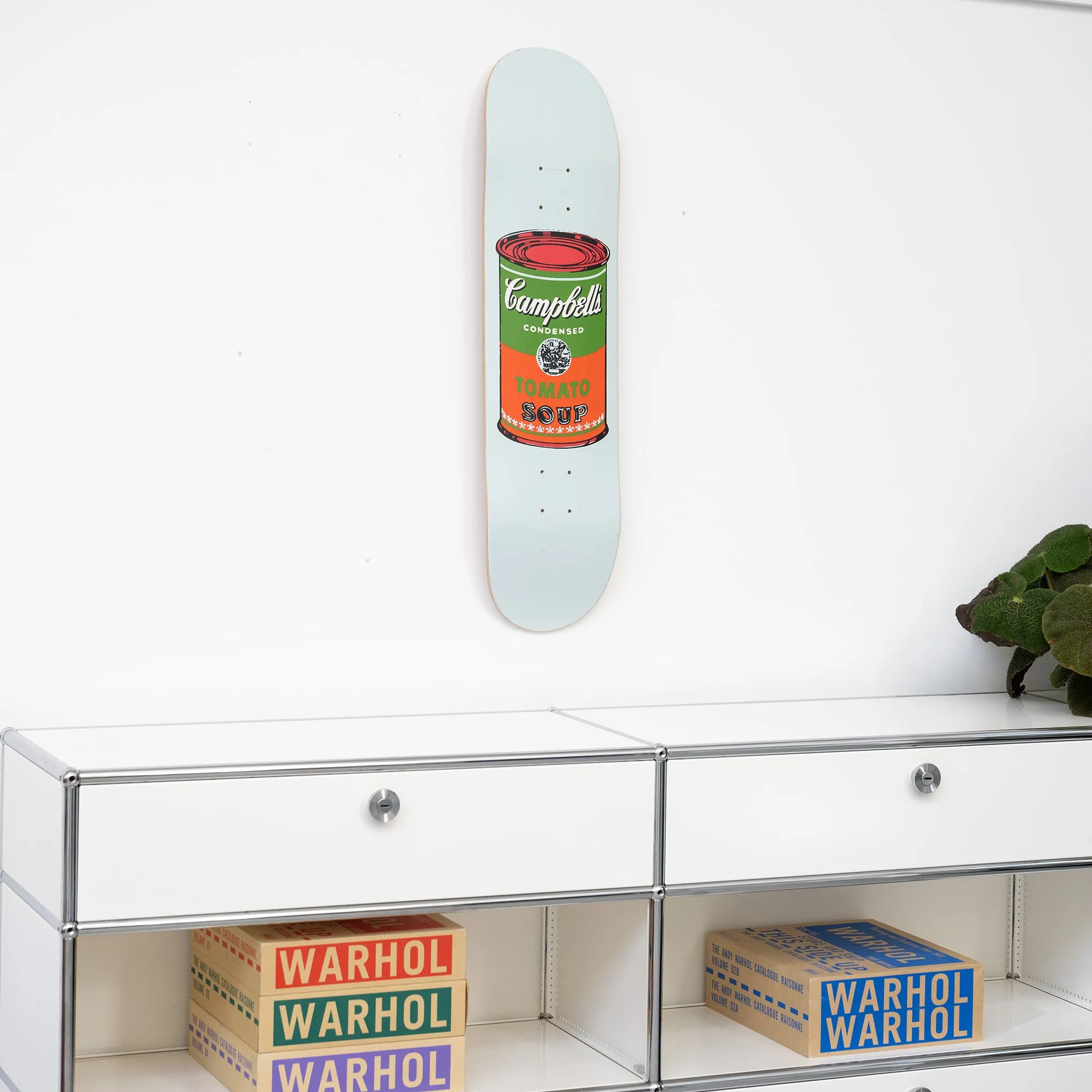 Andy Warhol: Skateboard Colored Campbell's Soup Cans