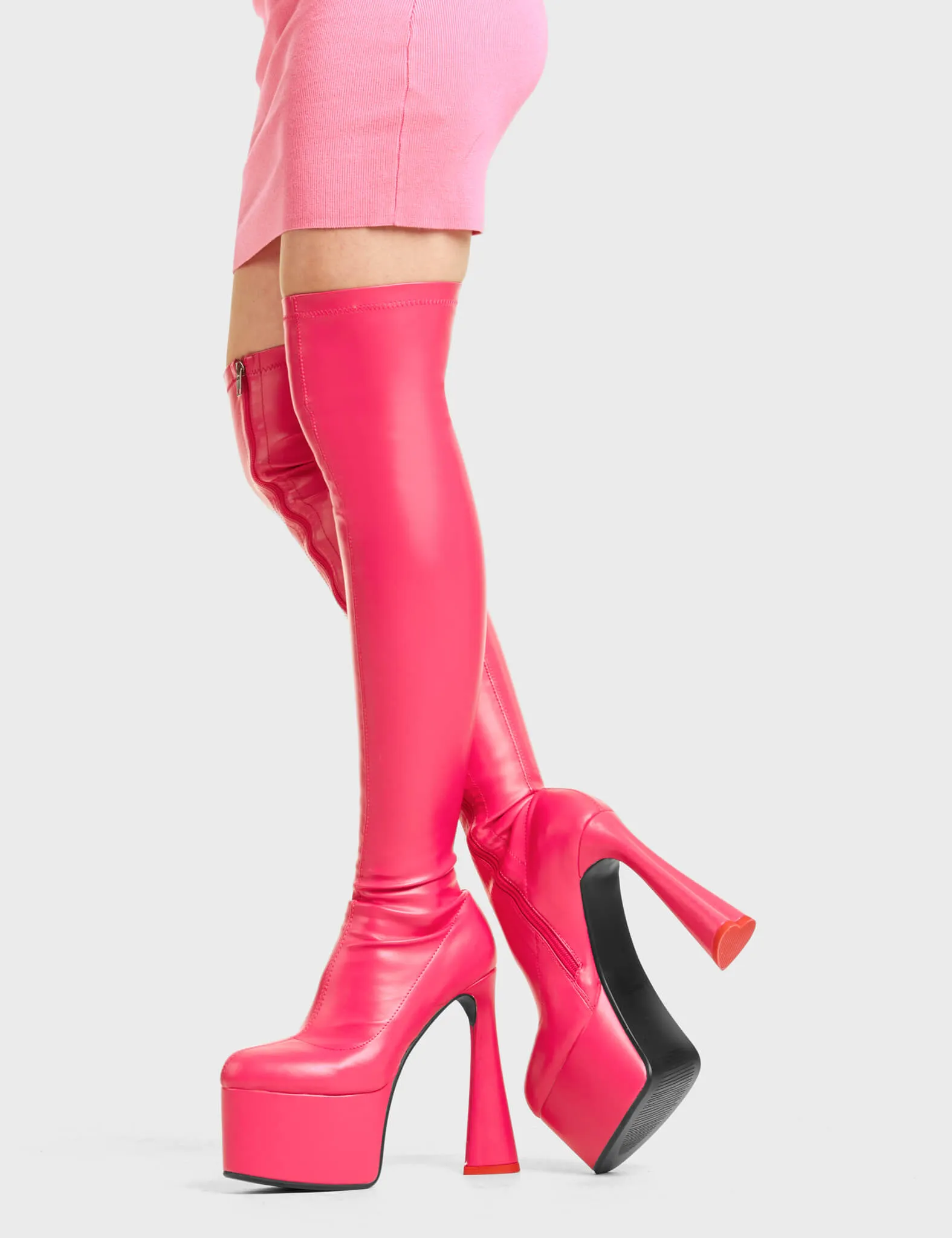 Answer Platform Thigh High Boots