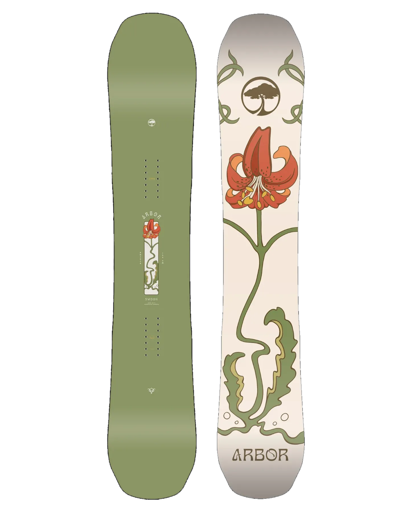 Arbor Swoon Decon Women's Snowboard - 2025 | Shop Snowboards at Trojan Wake Ski Snow & Snow Skiers Warehouse