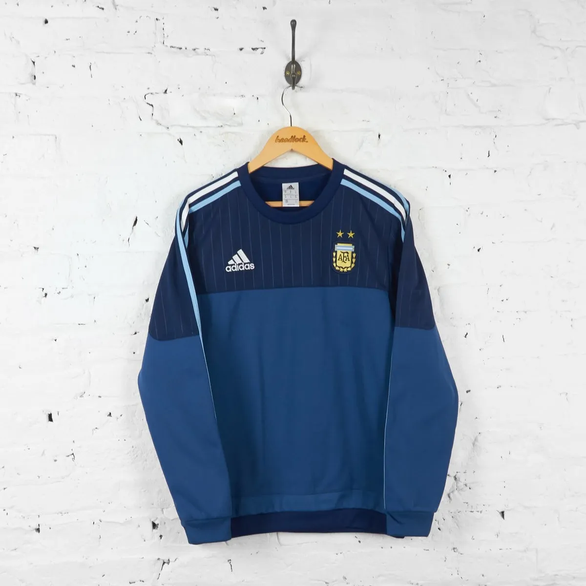 Argentina Football Adidas Sweatshirt - Blue - M