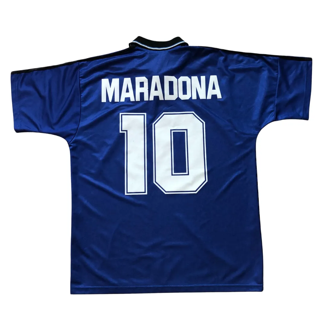 Argentina Original Maradona 10 1994 Adidas Away Football Shirt Medium