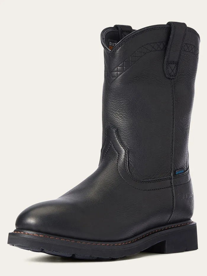 Ariat 10034142 Mens Sierra Waterproof Work Boot Black