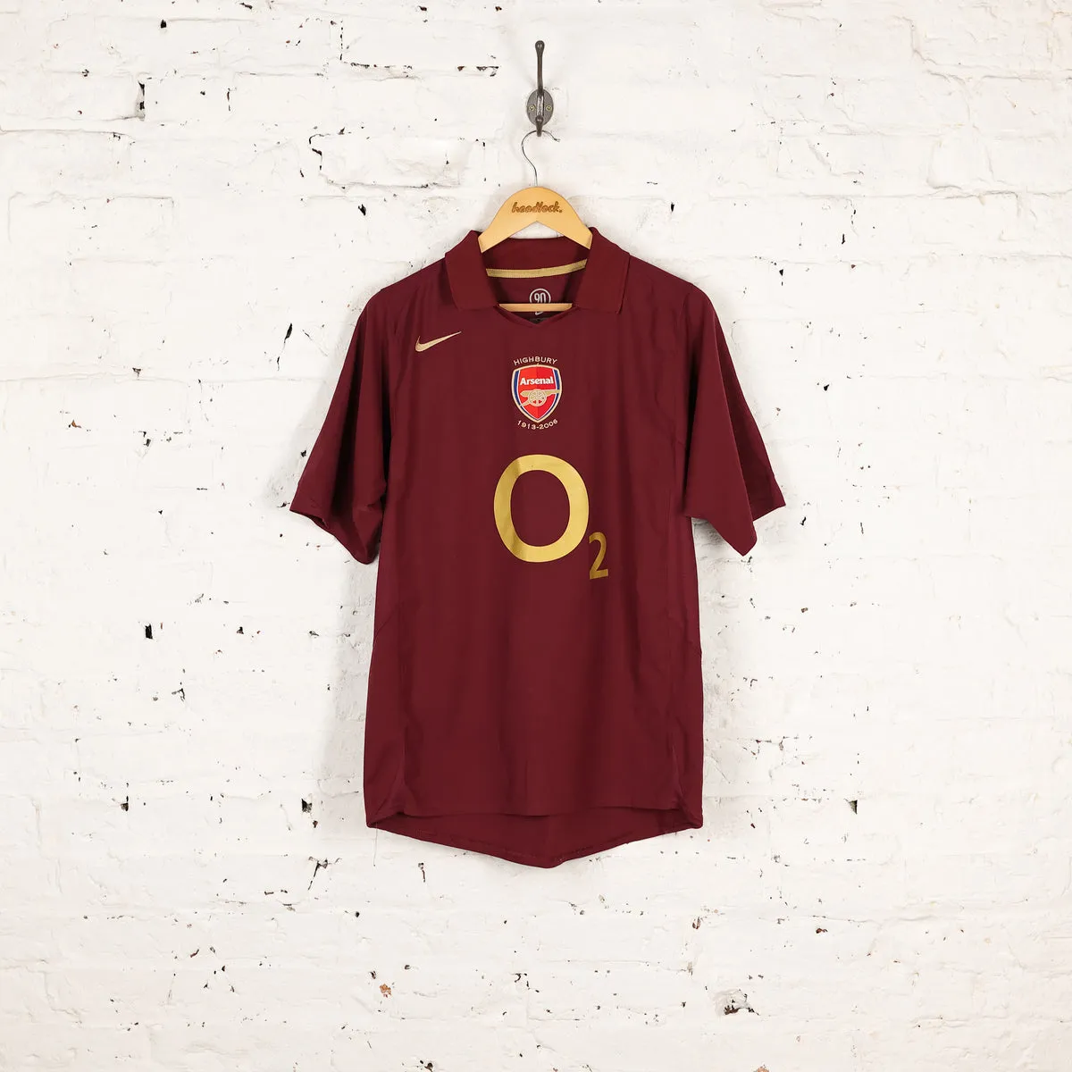 Arsenal 2005 Nike Home Football Shirt - Red - M