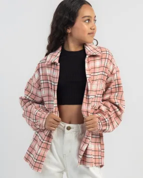 Ava And Ever Girls' Toronto Flannel Long Sleeve Shirt