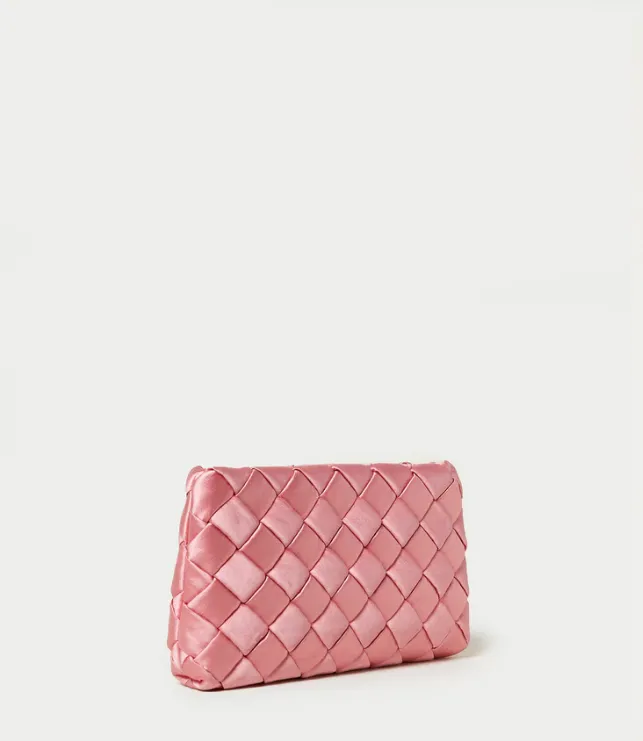 Aviva Woven Puff Clutch