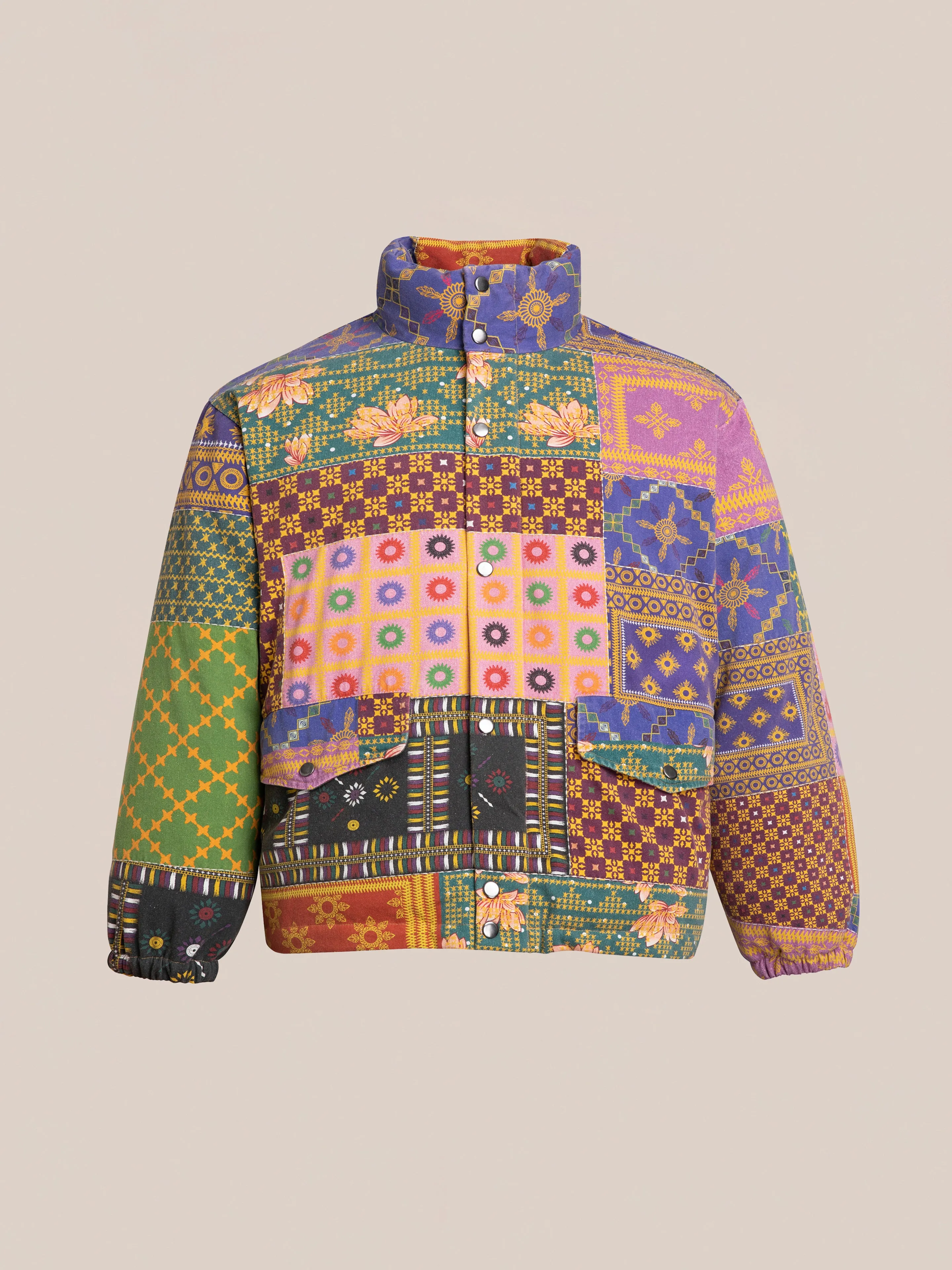 Ayubia Printed Tapestry Puffer Jacket