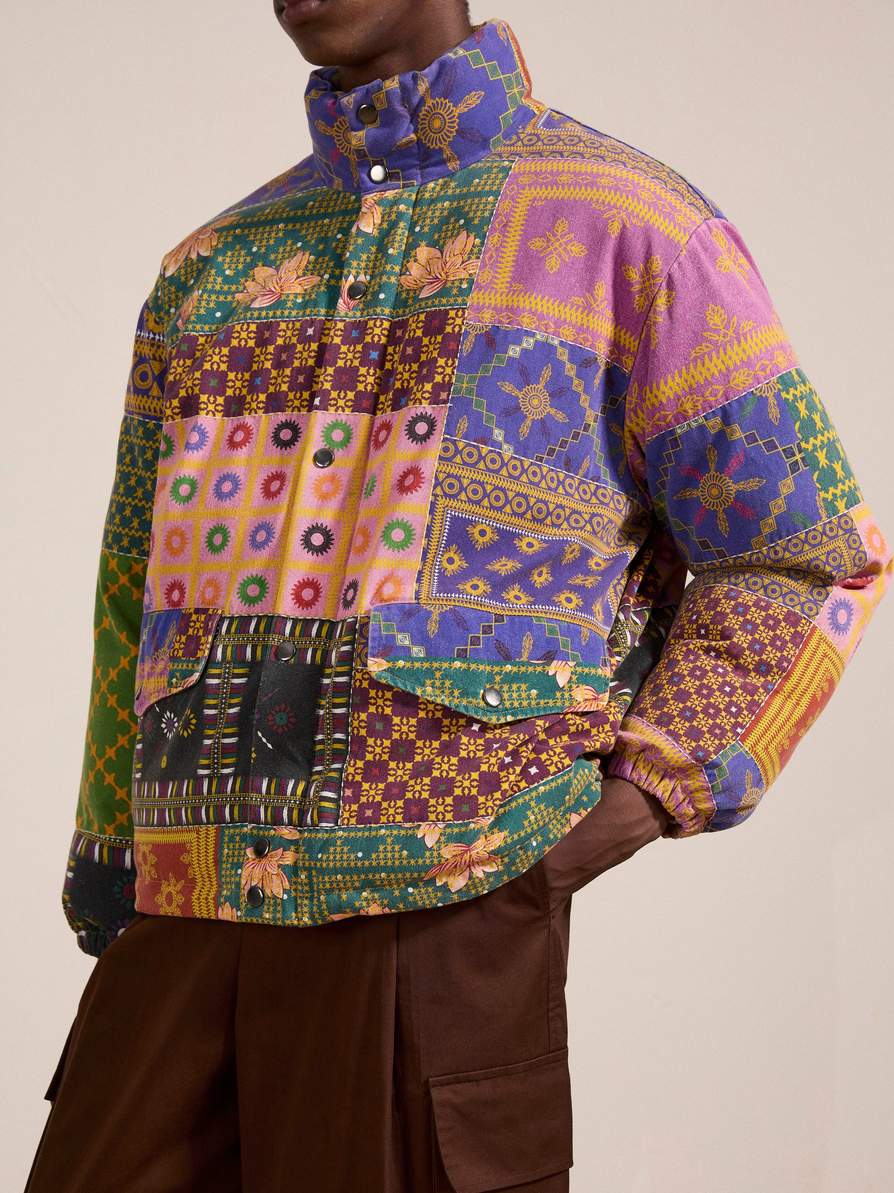 Ayubia Printed Tapestry Puffer Jacket