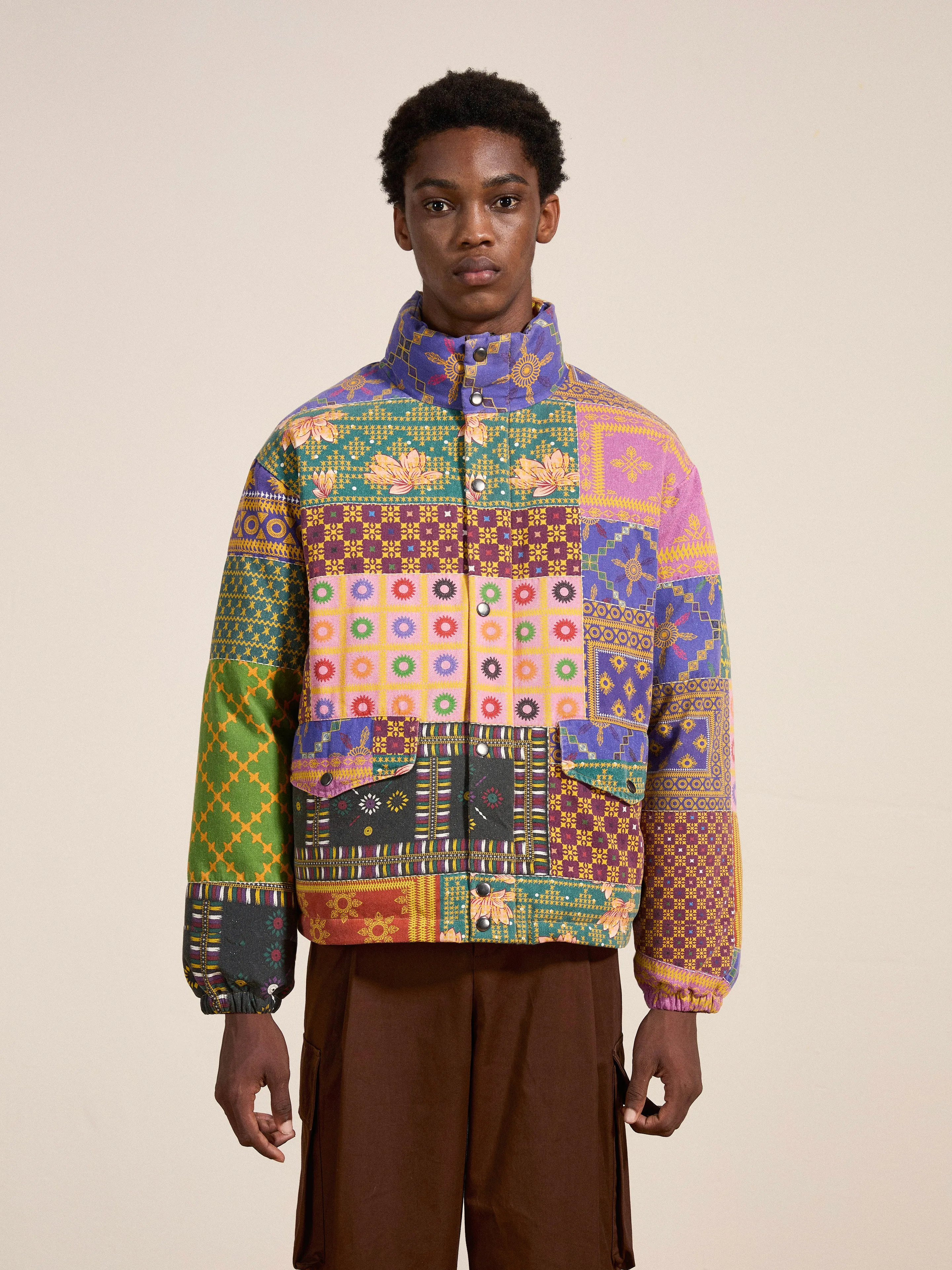 Ayubia Printed Tapestry Puffer Jacket