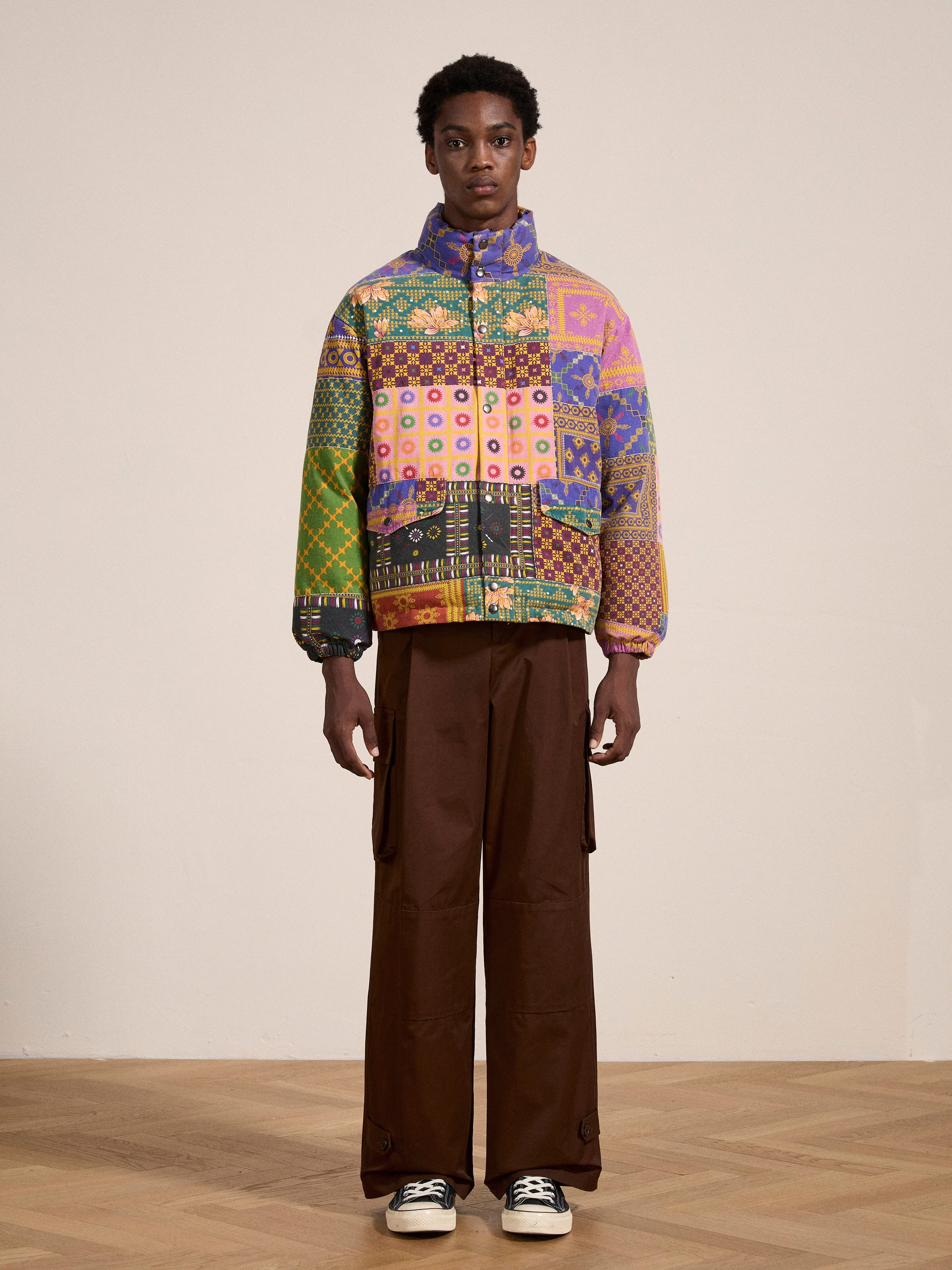 Ayubia Printed Tapestry Puffer Jacket