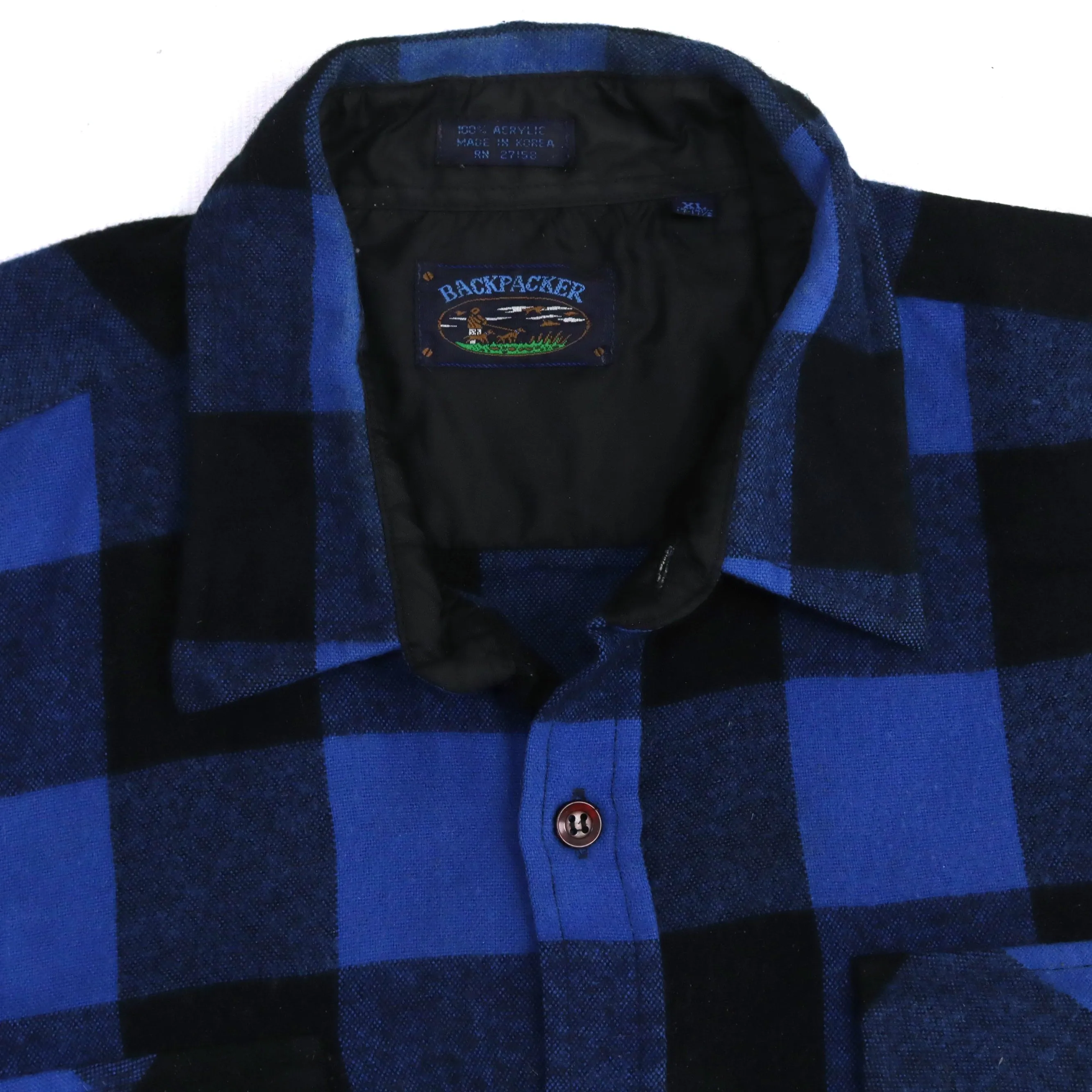 Backpacker Checkered Flannel Shirt Blue Black