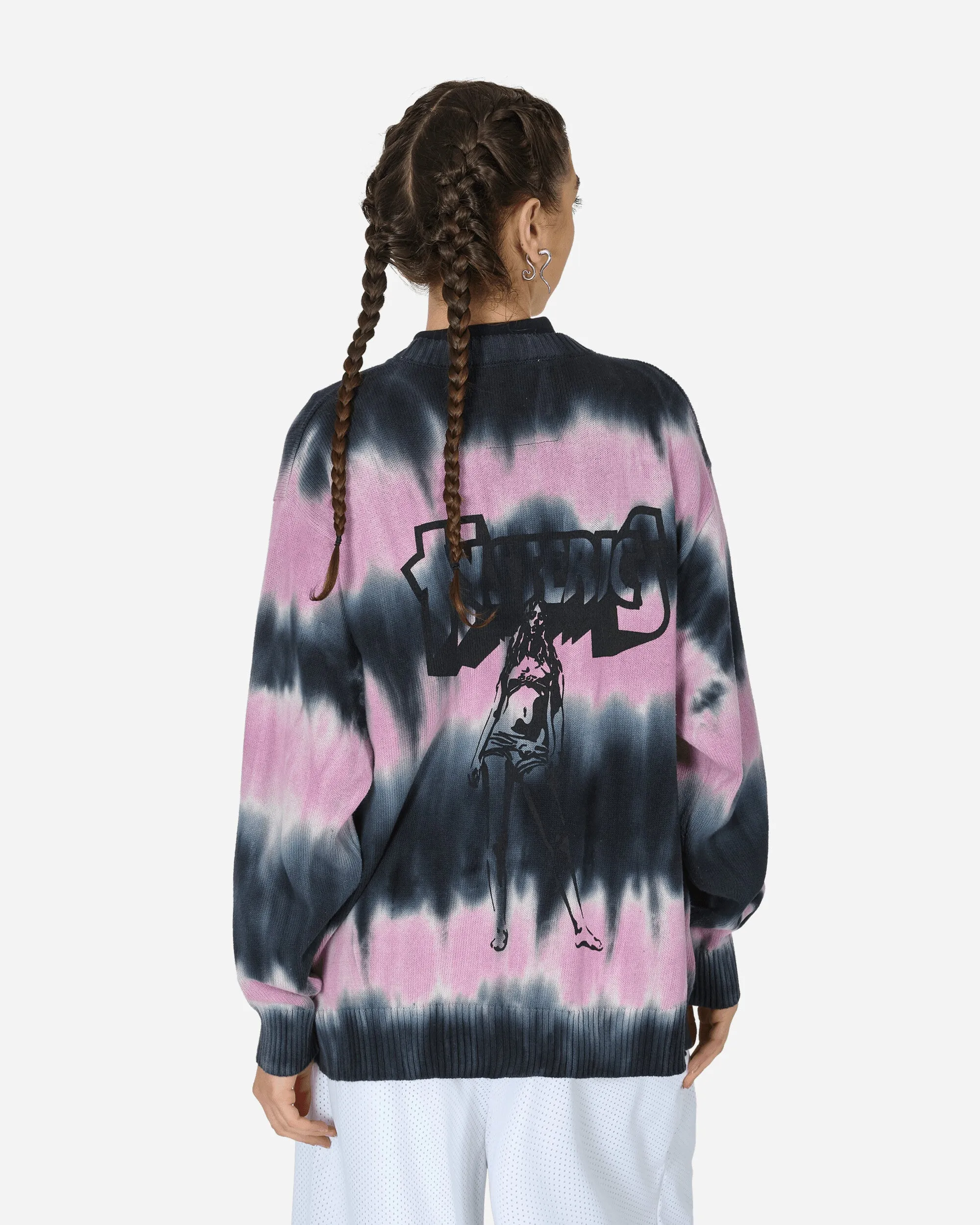 Bad As Mama Tie-Dye Cardigan Black