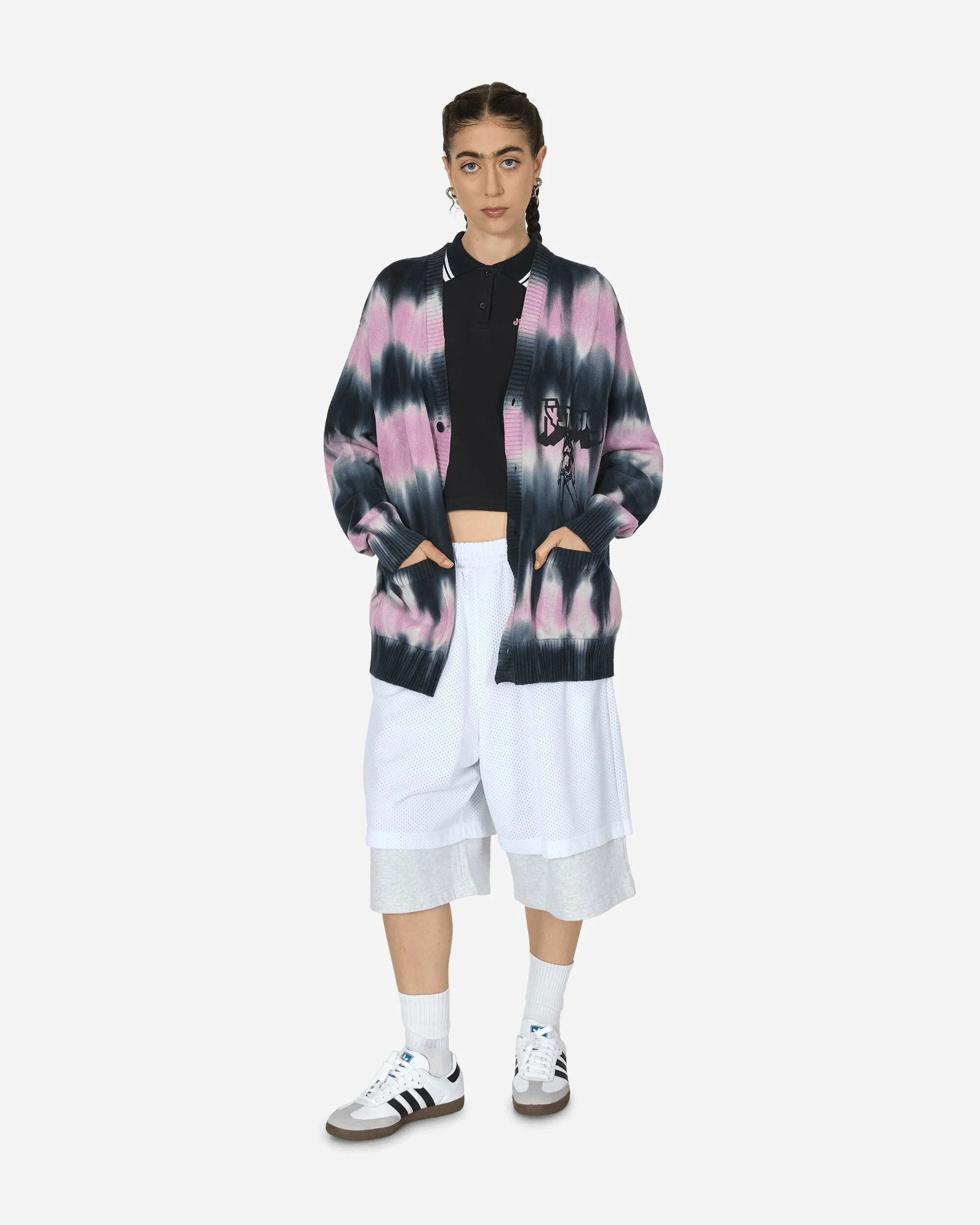 Bad As Mama Tie-Dye Cardigan Black