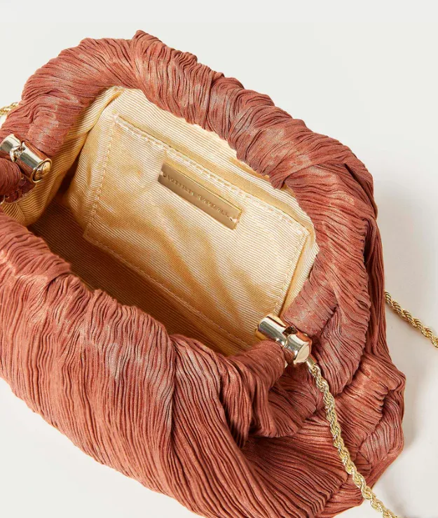 Bailey Pleated Dome Clutch