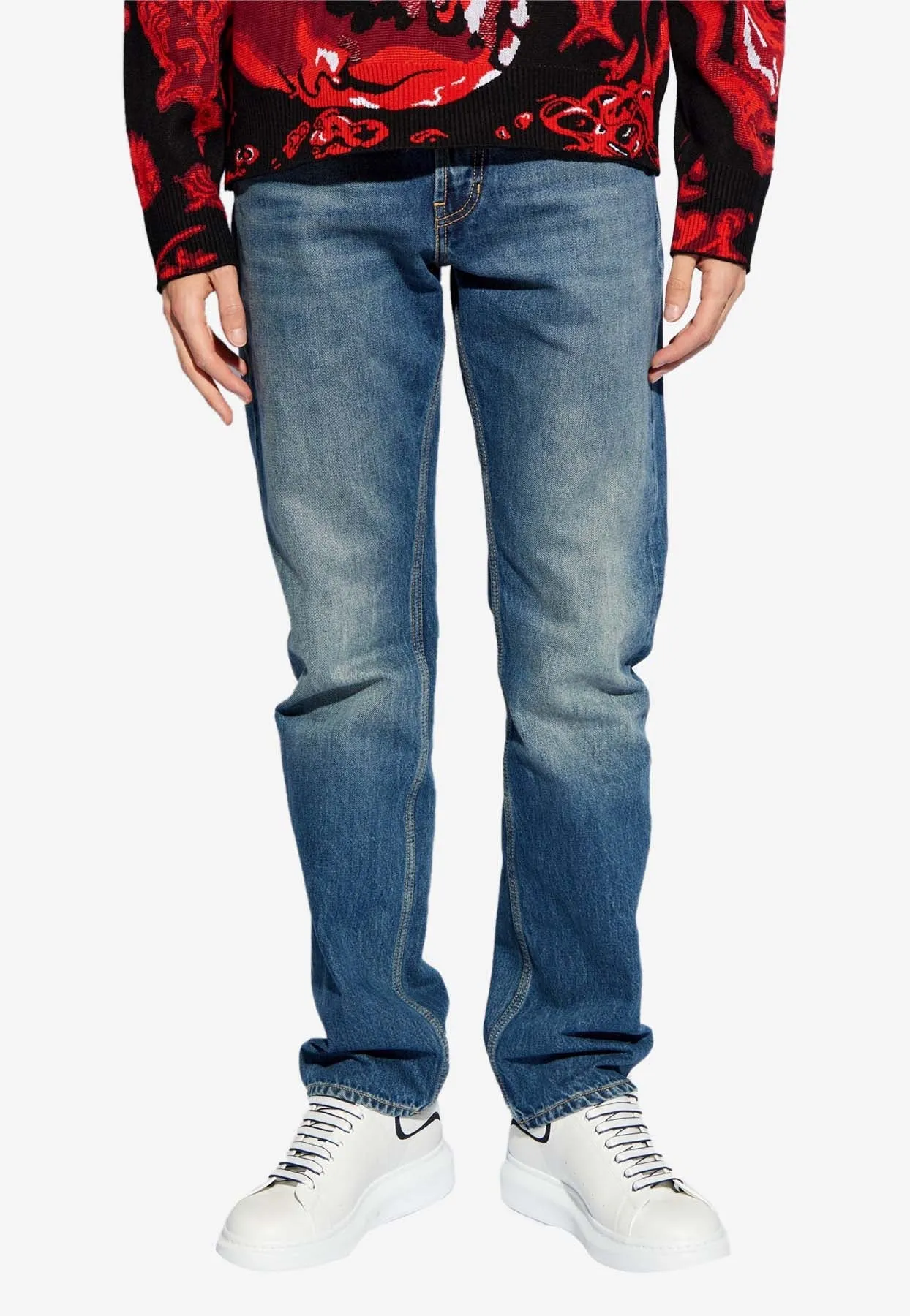 Basic Straight-Leg Jeans