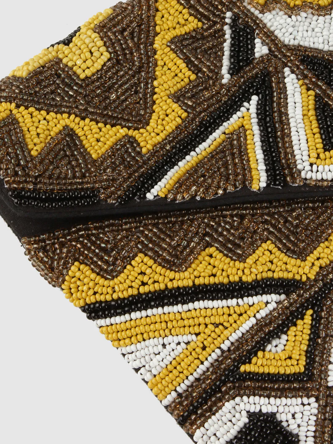 Beaded Yellow Clutch