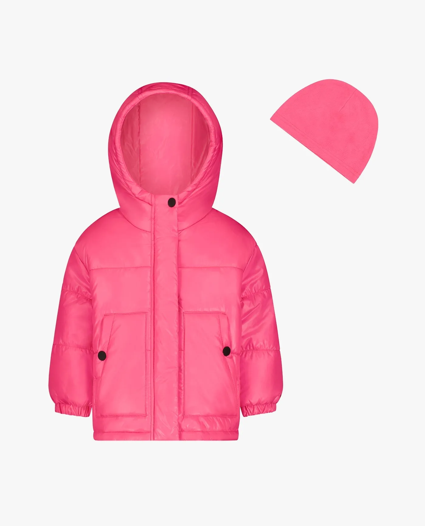 BIG GIRLS ZIP-FRONT HEAVY WEIGHT PUFFER