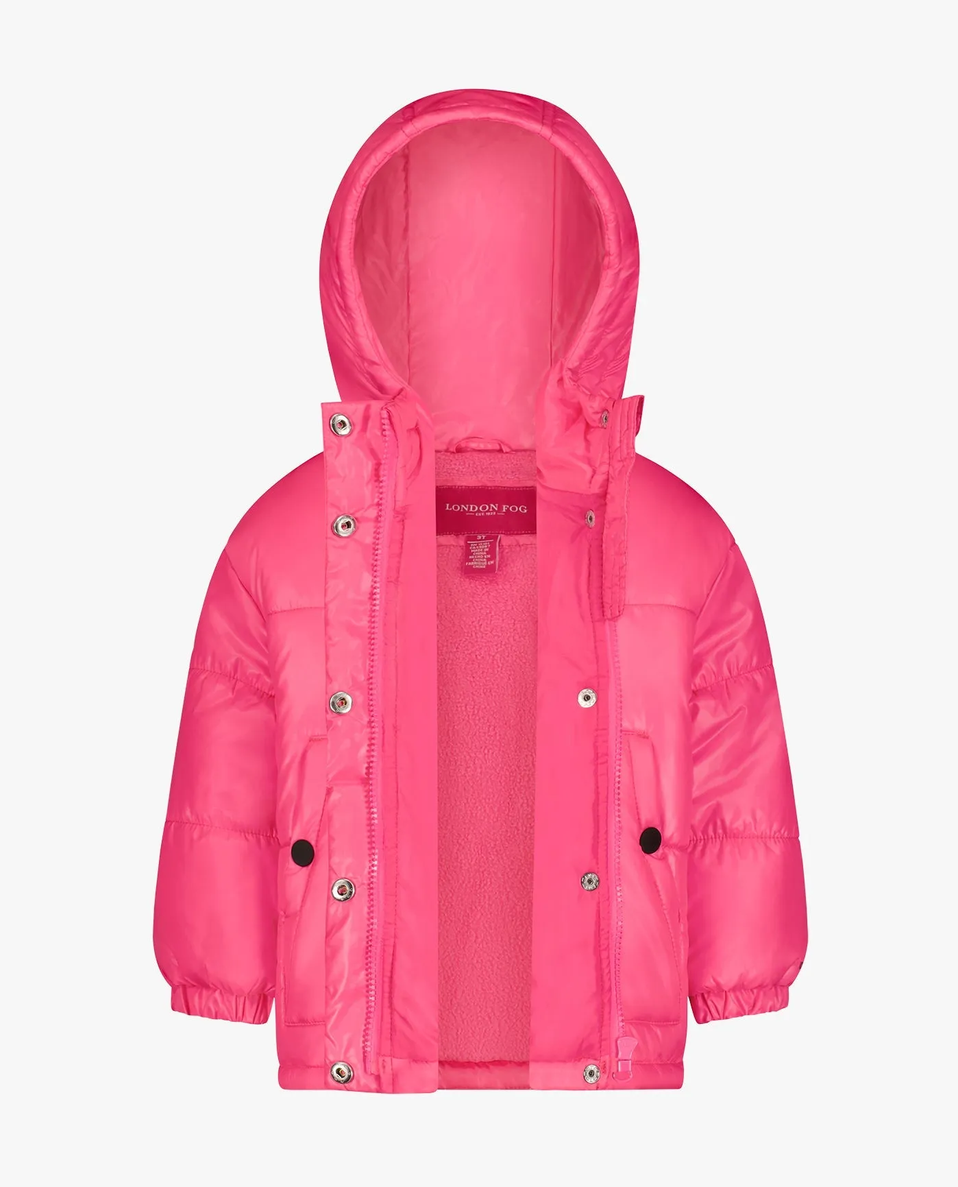 BIG GIRLS ZIP-FRONT HEAVY WEIGHT PUFFER