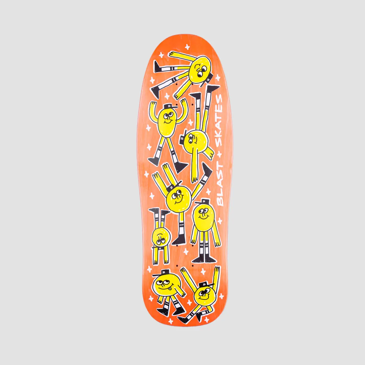 Blast Skates Mascot Doodle Custom Shape Skateboard Deck - 10