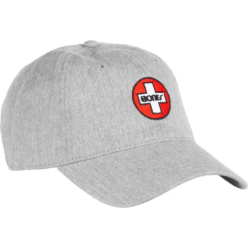 Bones Bearings Skateboard Hat Dad Cap Swiss Grey