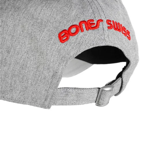 Bones Bearings Skateboard Hat Dad Cap Swiss Grey