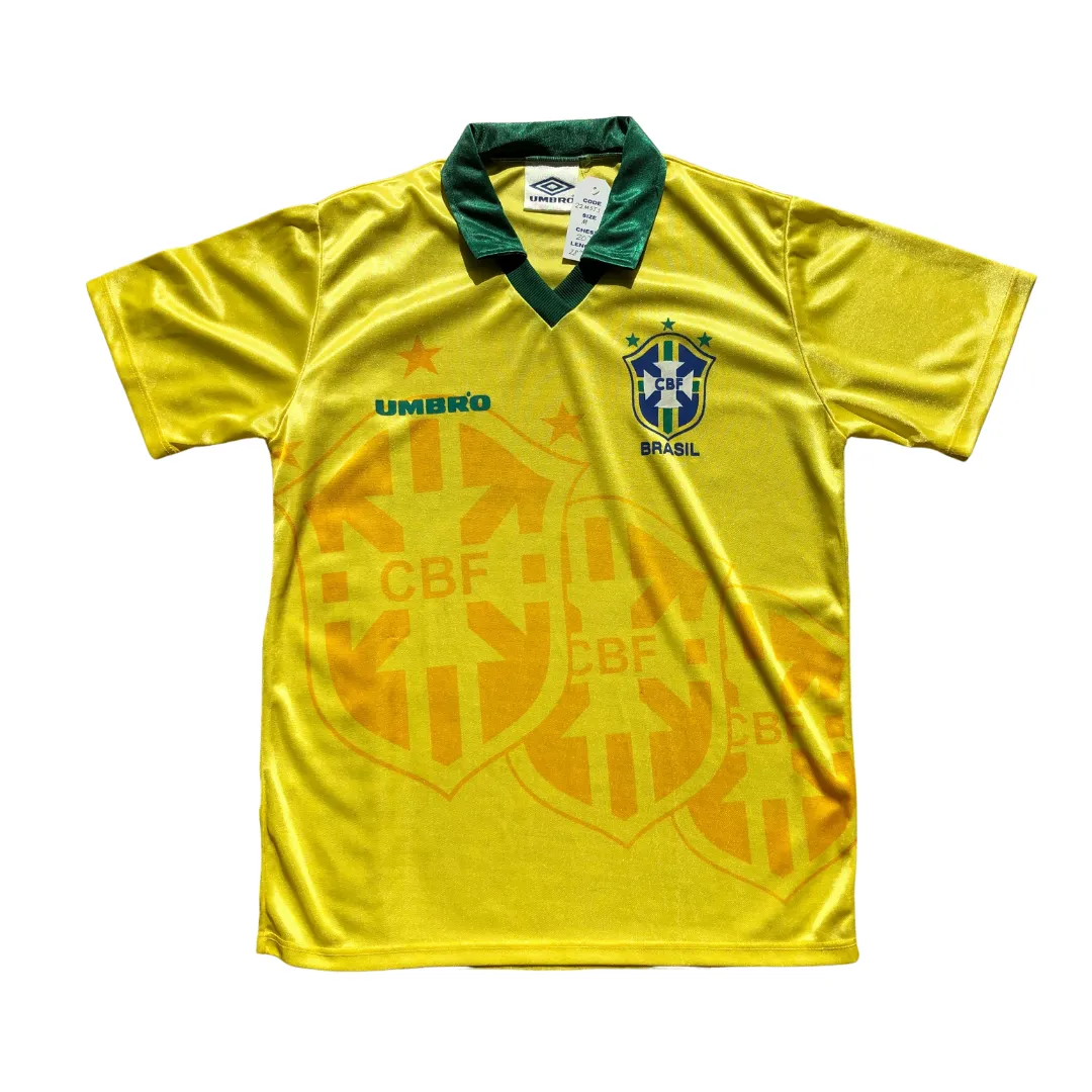 Brazil Home Football Shirt 1994 Umbro Medium