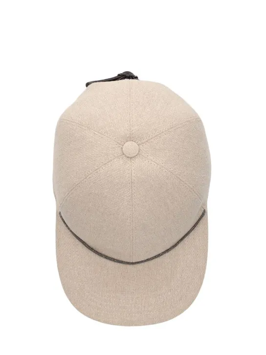 Brunello Cucinelli   Embellished gabardine baseball cap 